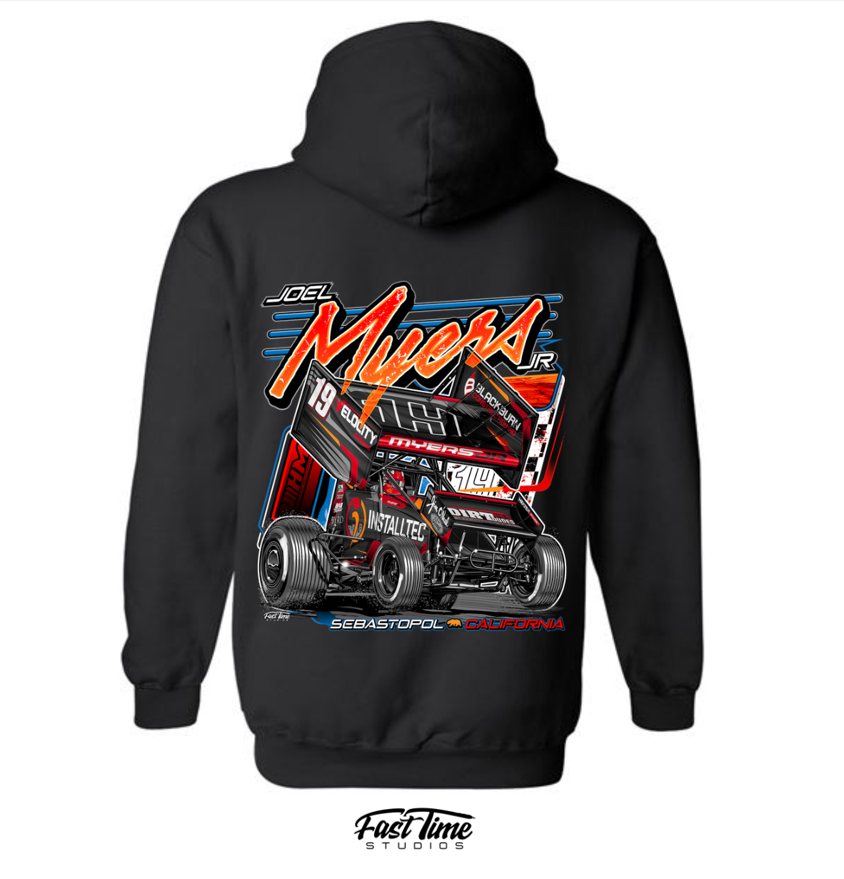 JMJ 19 Black Hoodie
