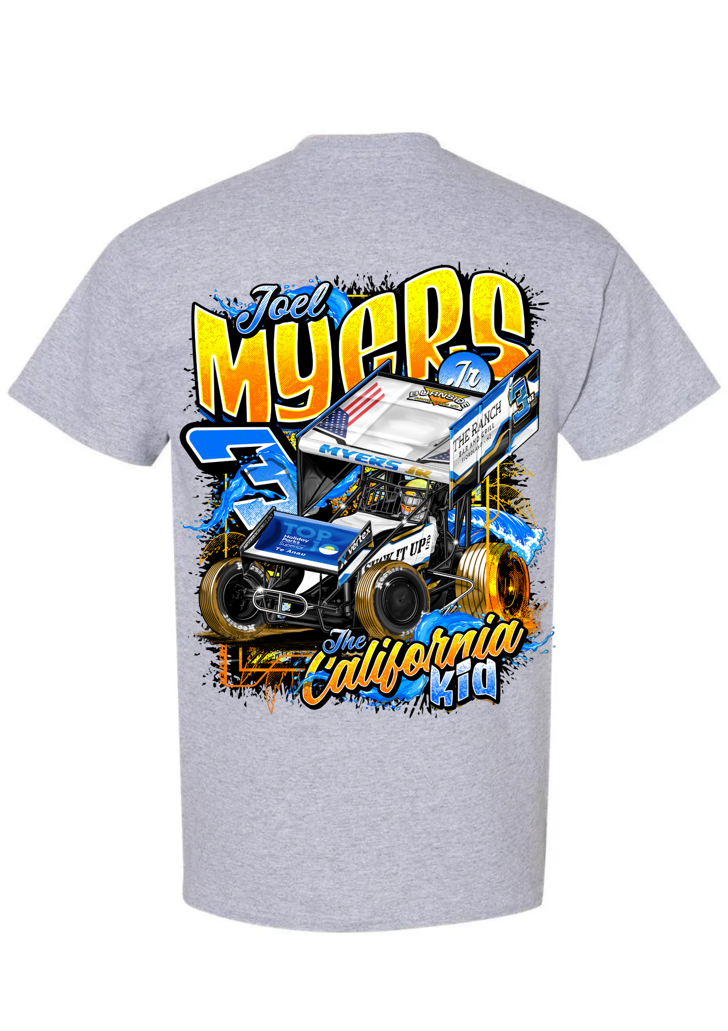 3NZ “California Kid” NZ Edition T-Shirt (Grey)
